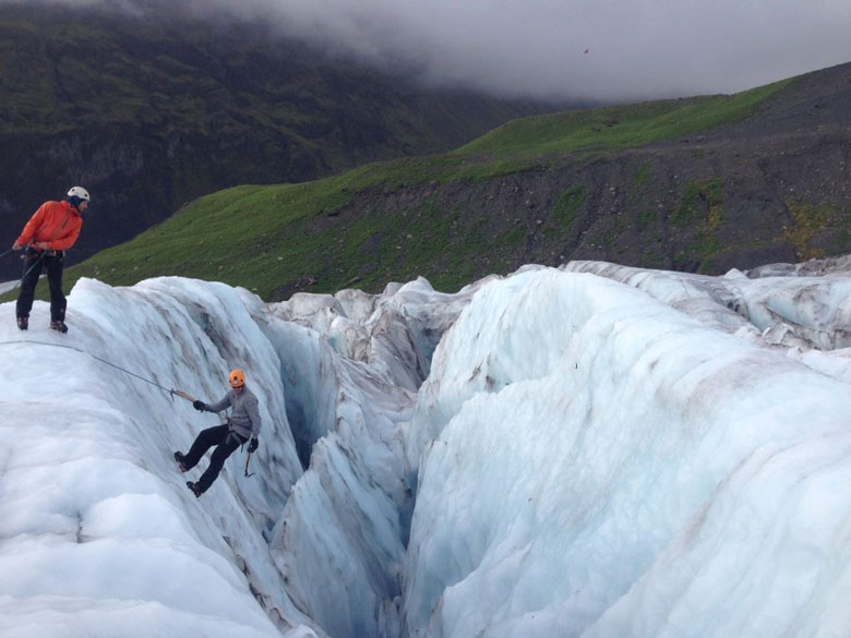 Glacier climbing